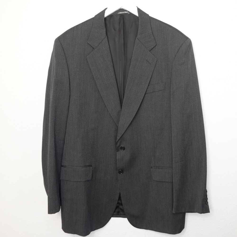 Missoni Uomo Blazer Mens 46L Gray Two Button Sport Coat Made in Italy Barneys NY